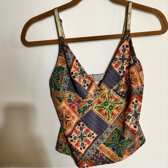 NATURAL LIFE Tops - NATURAL LIFE Colorful Patchwork Tanktop